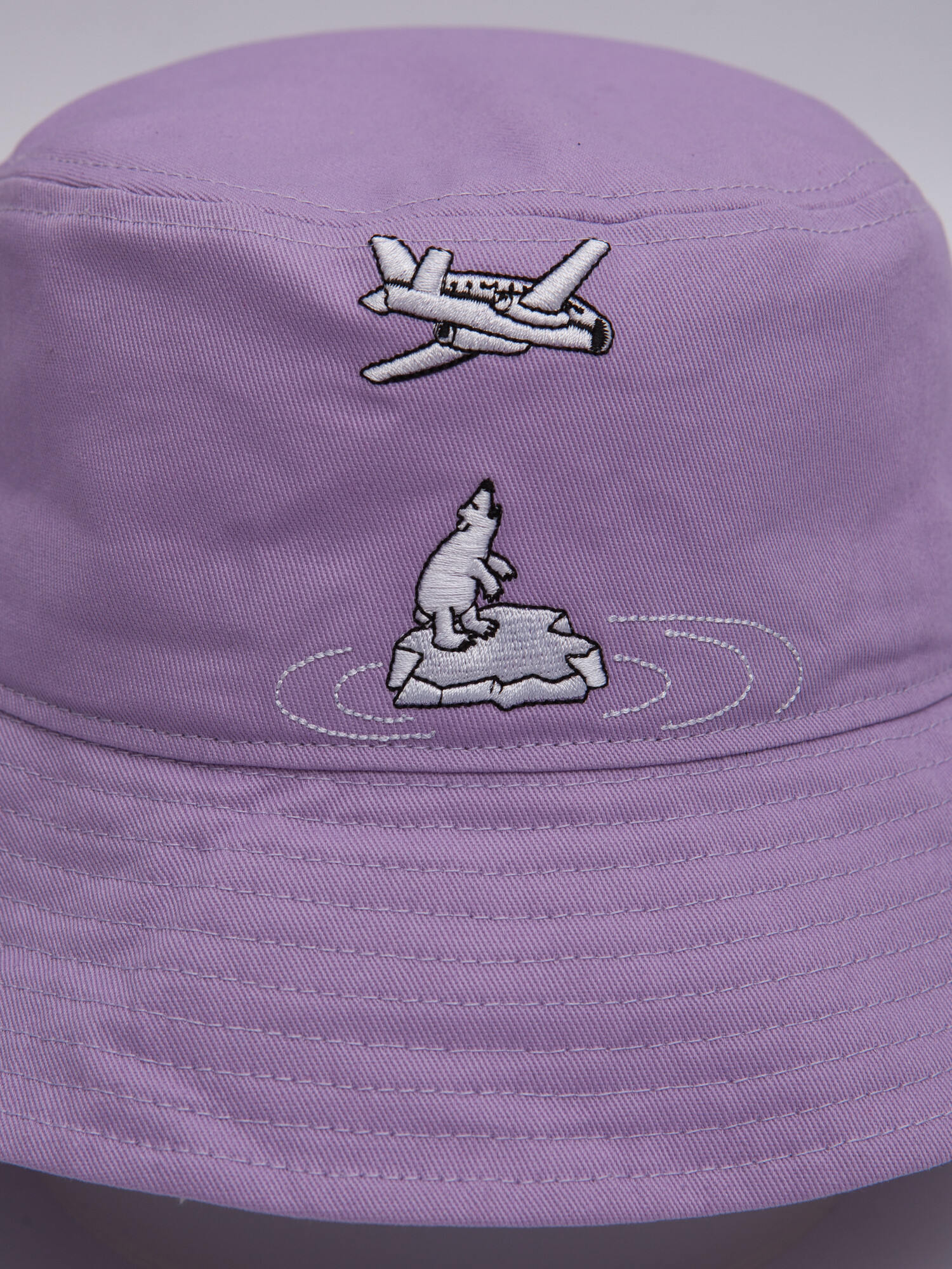 Панама Запорожец Мишка на льдине (Фиолетовый) L/XL