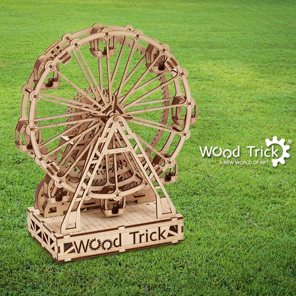 Механическая сборная модель Wood Trick Механическое колесо обозрения