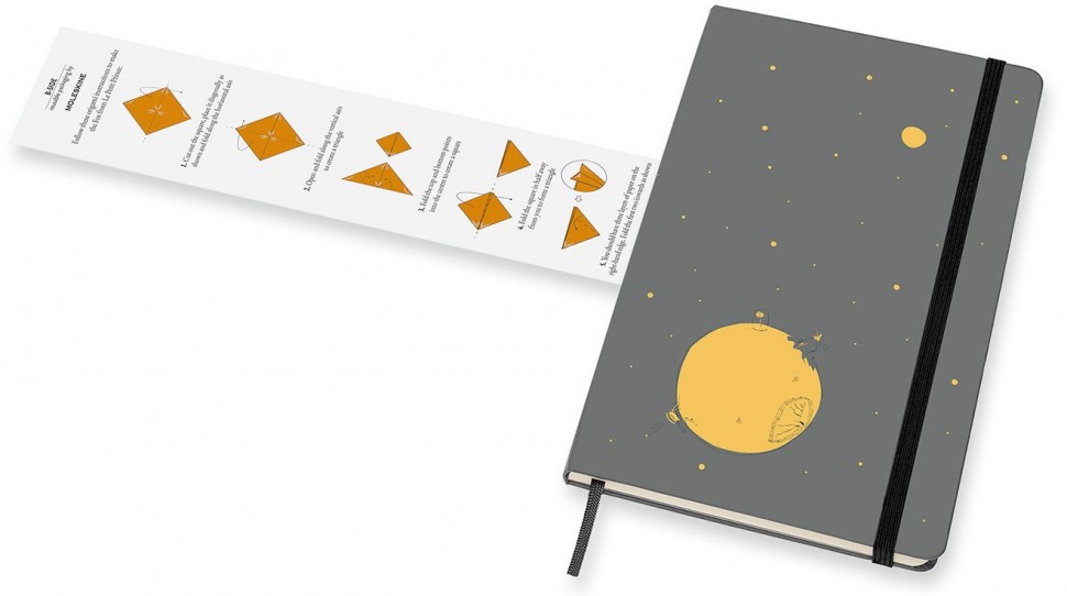 Записная книжка Le Petit Prince (нелинованная) Large, серый