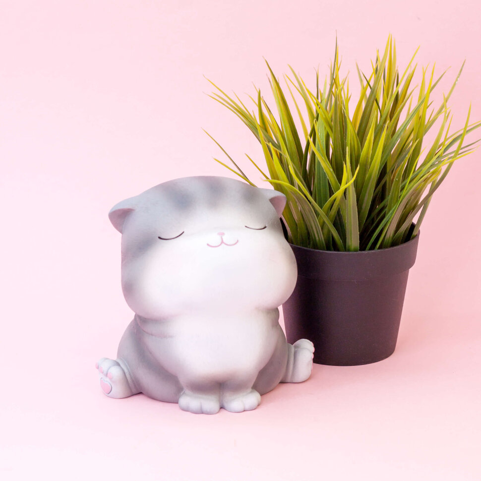 Копилка Gray cat (sitting)