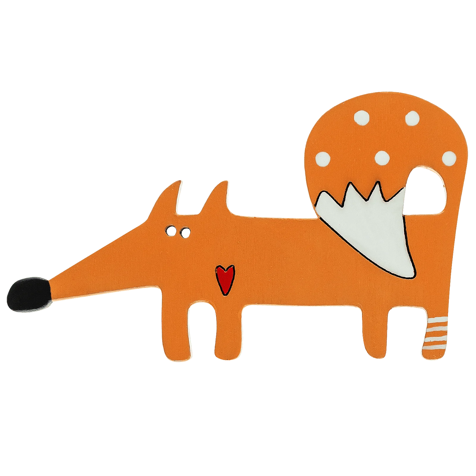 Брошь Лиса Ленуся