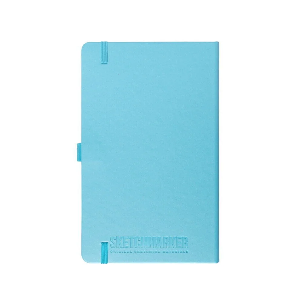 Блокнот для зарисовок Sketchmarker 140г/кв.м 13*21см 80л (Небесно-голубой)
