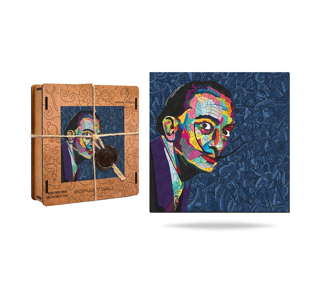 Деревянный пазл Поп-Арт Дали