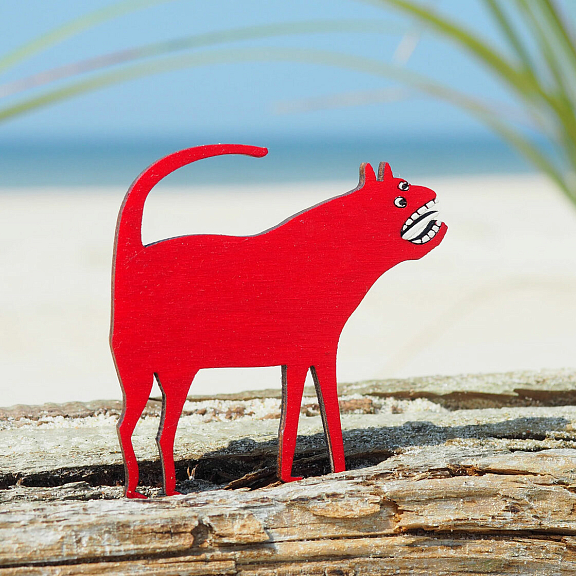 Брошь Голосящий (красный)