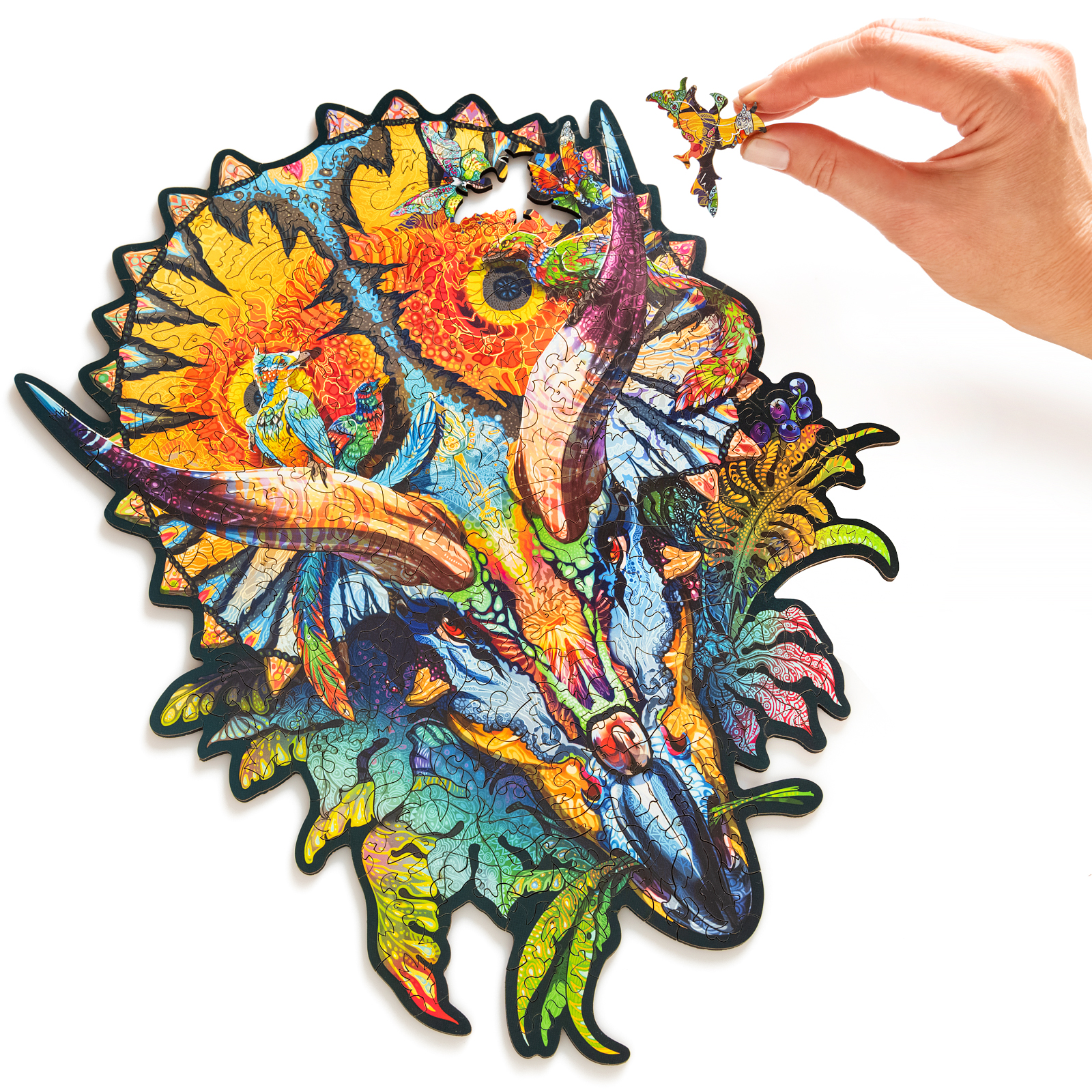 Деревянный пазл Динозавр L