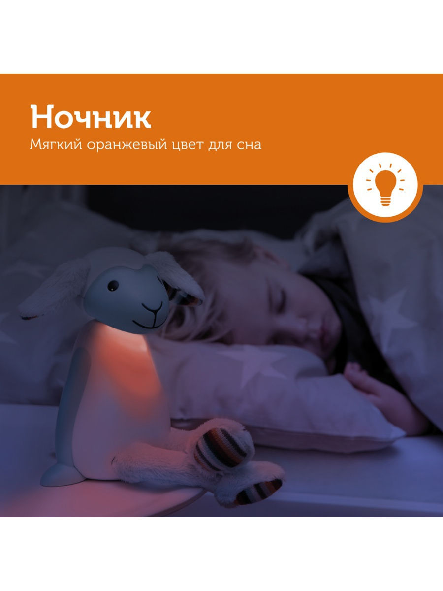 Ночник Барашек Фин (синий)