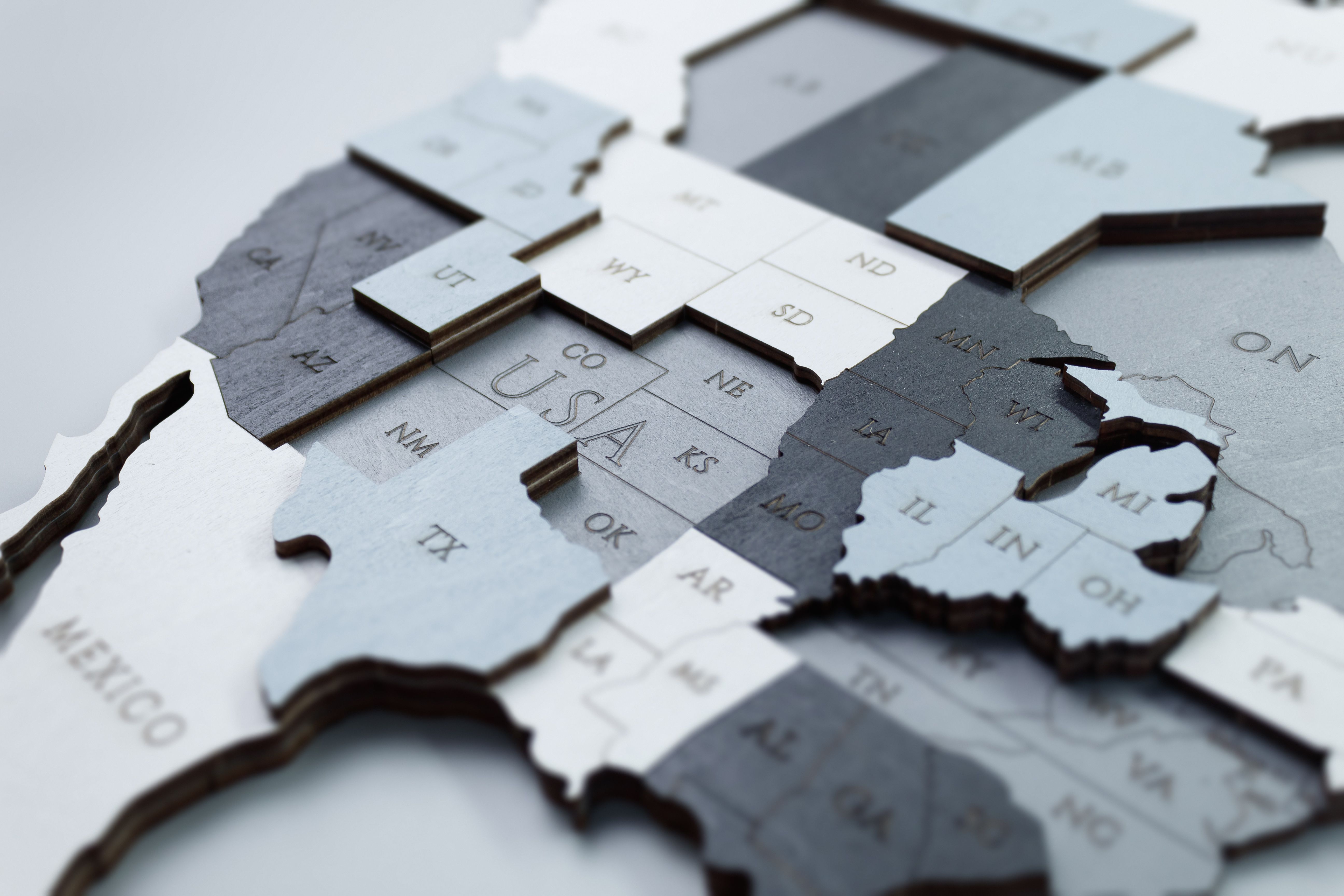 Образец Деревянная Карта Мира настенная EWA (дымчатый) S 