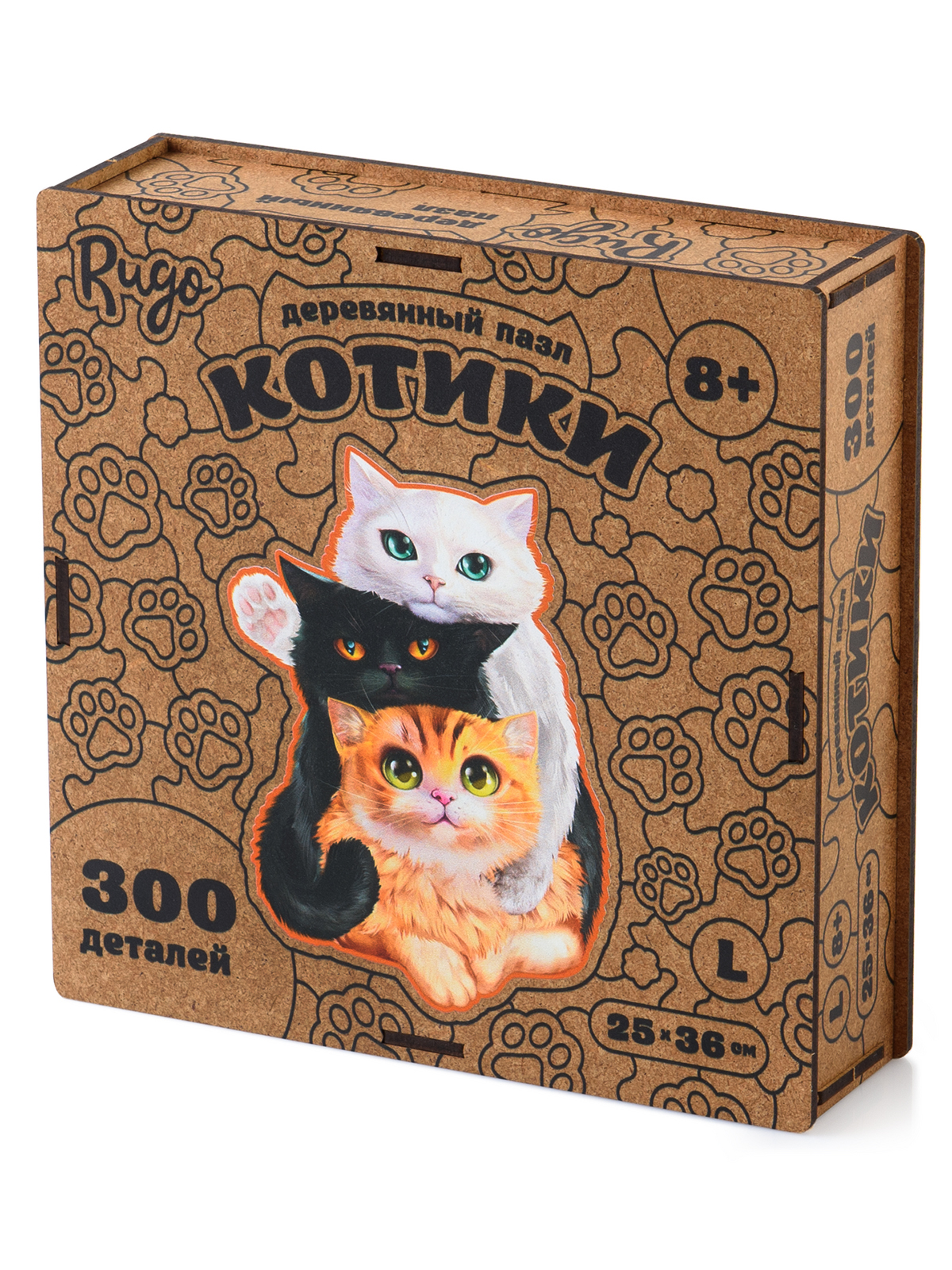 Деревянный пазл Котики DL