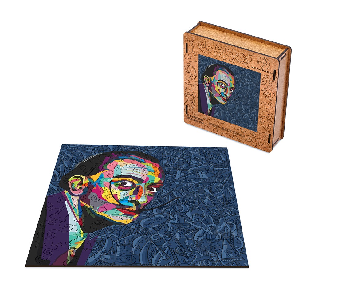 Деревянный пазл Поп-Арт Дали