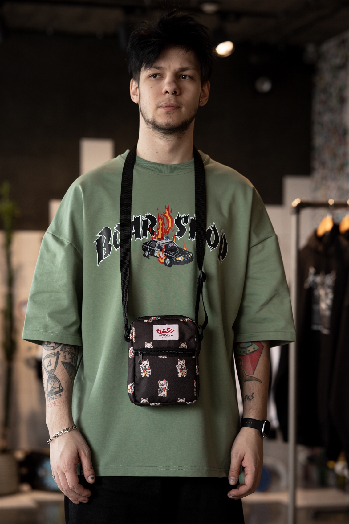 Сумка-мессенджер Oldy (черный, mineko)