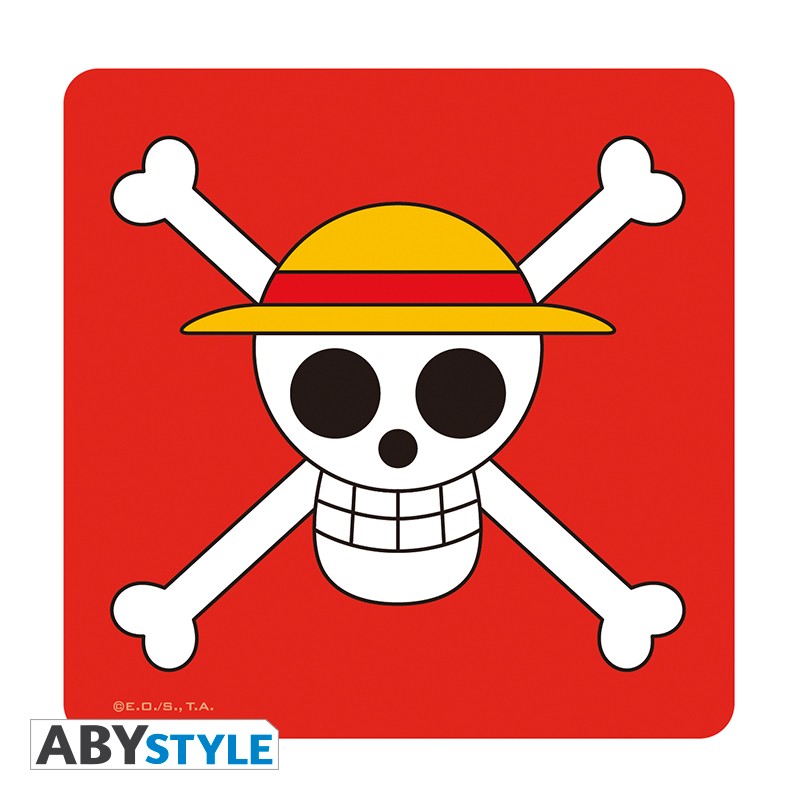 Набор Бокал+Подставки+Кружка Ome Piece Skull Luffy