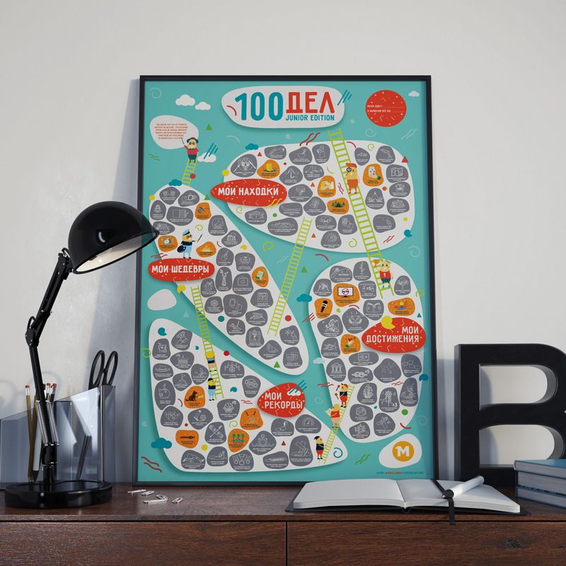 Интерактивный постер #100 дел JUNIOR edition