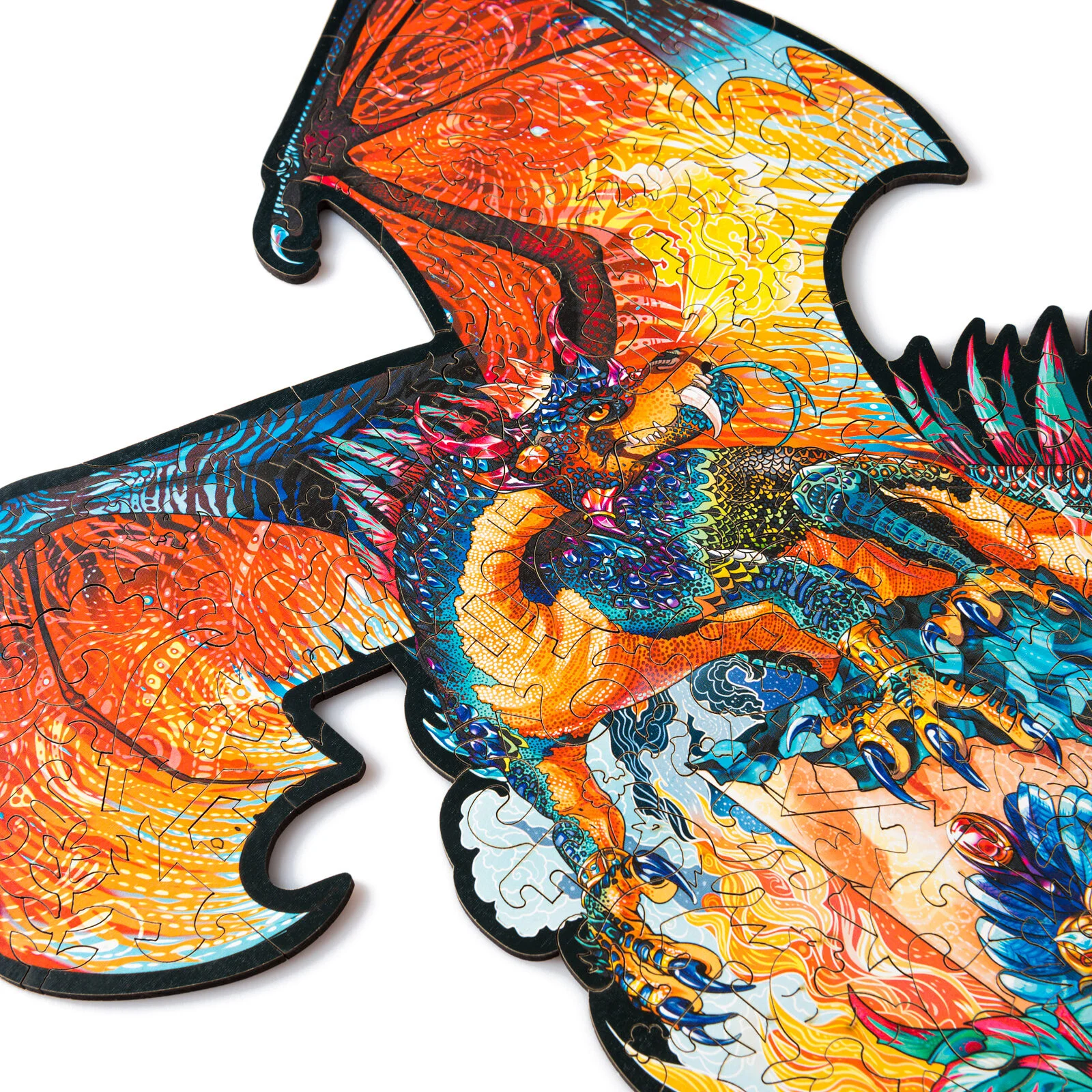 Деревянный пазл Дракон L