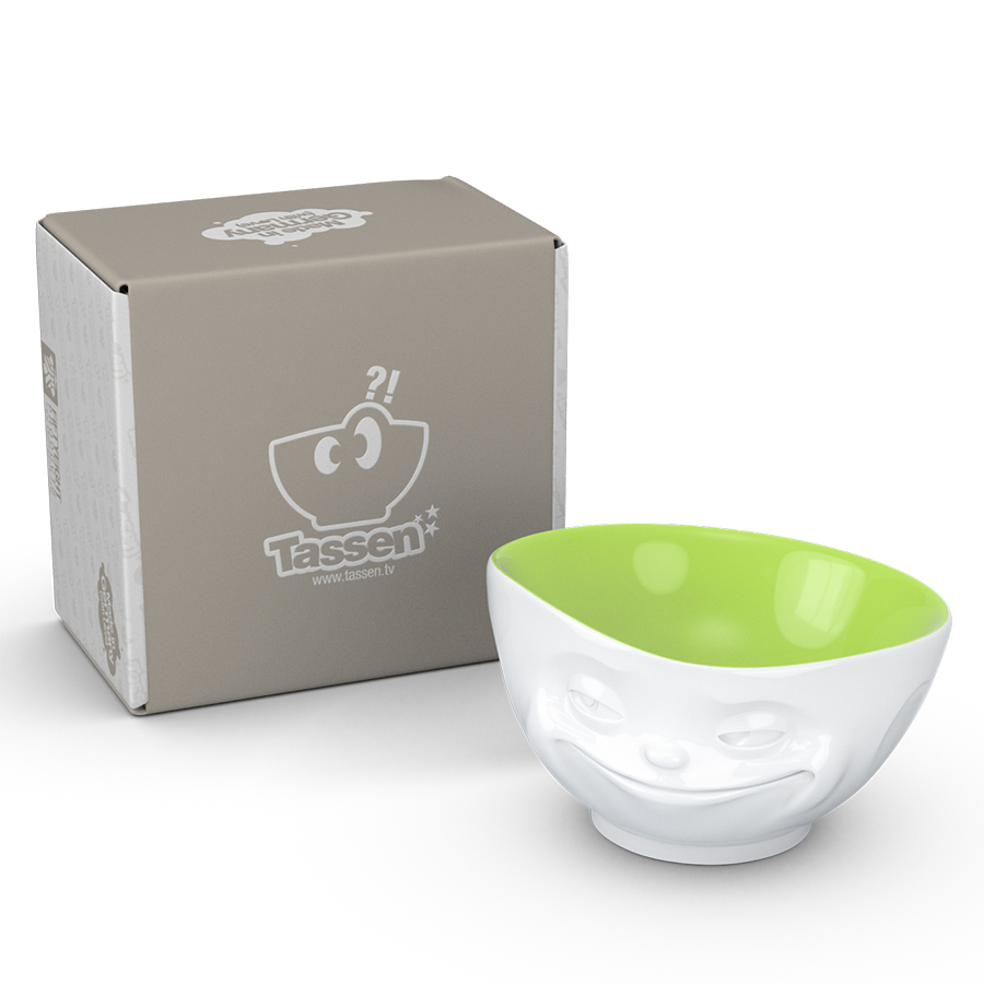 Чаша Tassen Grinning (белая-фисташковая) 500 мл