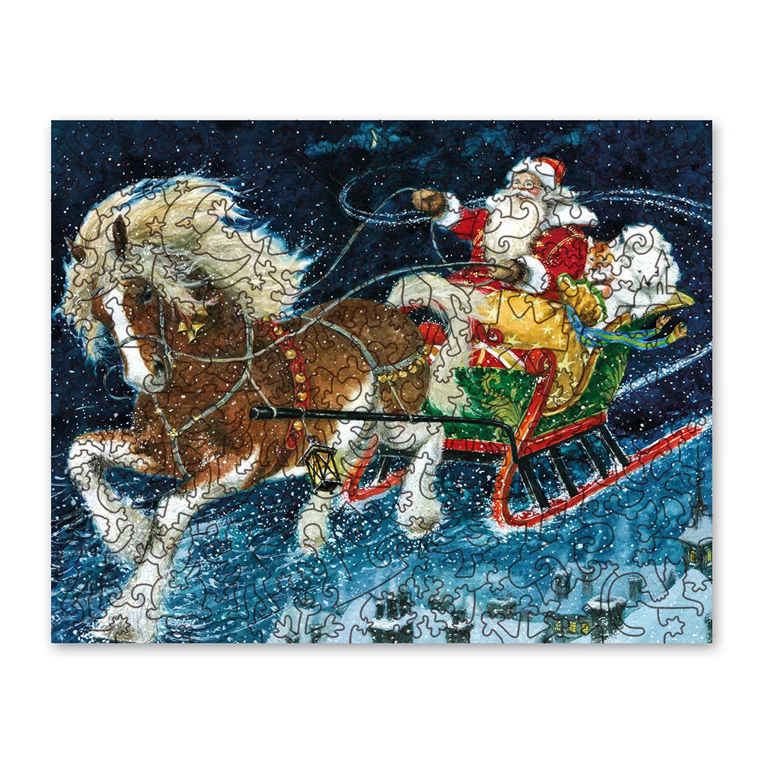 Пазл Дед Мороз спешит к тебе