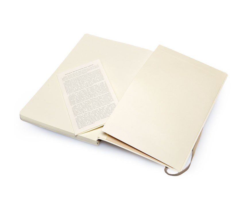 Записная книжка Classic Soft (в линейку) Large бежевый