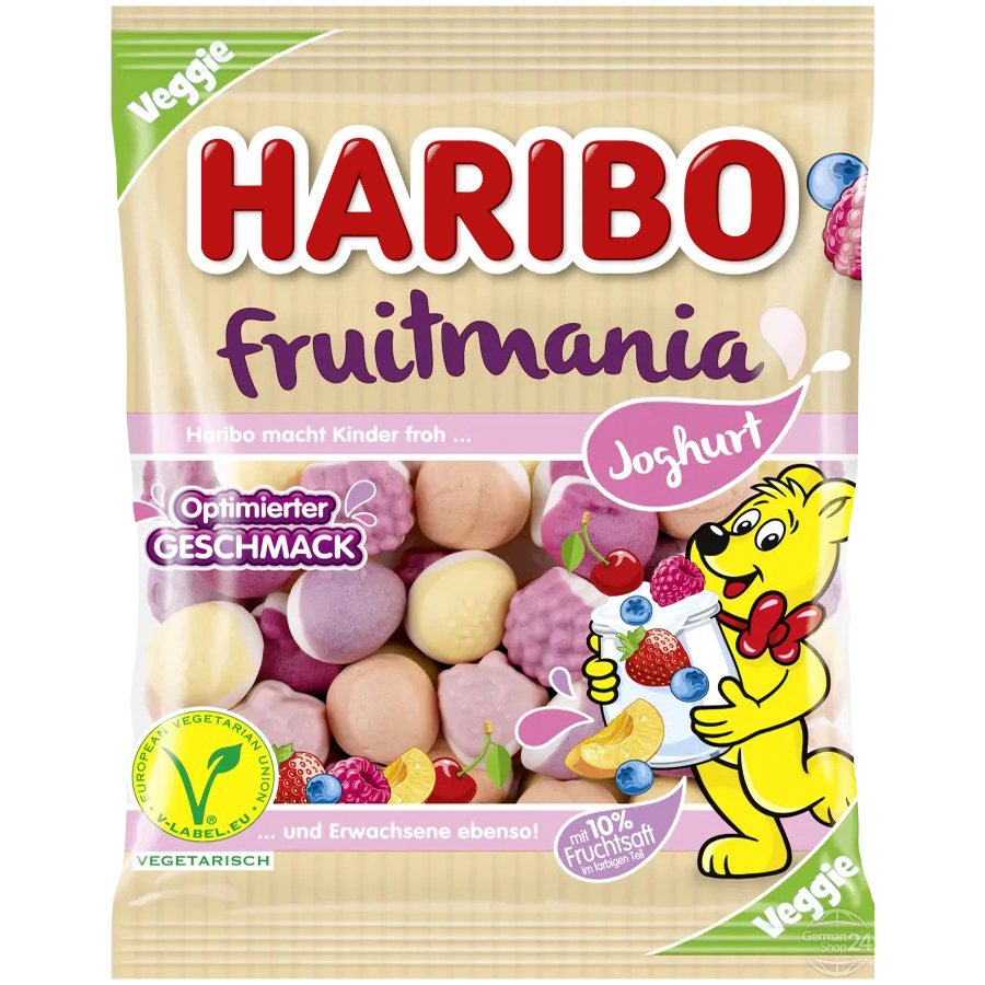 Мармелад жевательный Haribo Фруктомания Йогурт, 160гр
