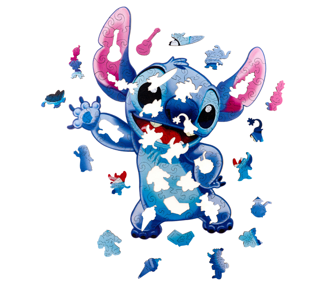 Деревянный пазл Стич