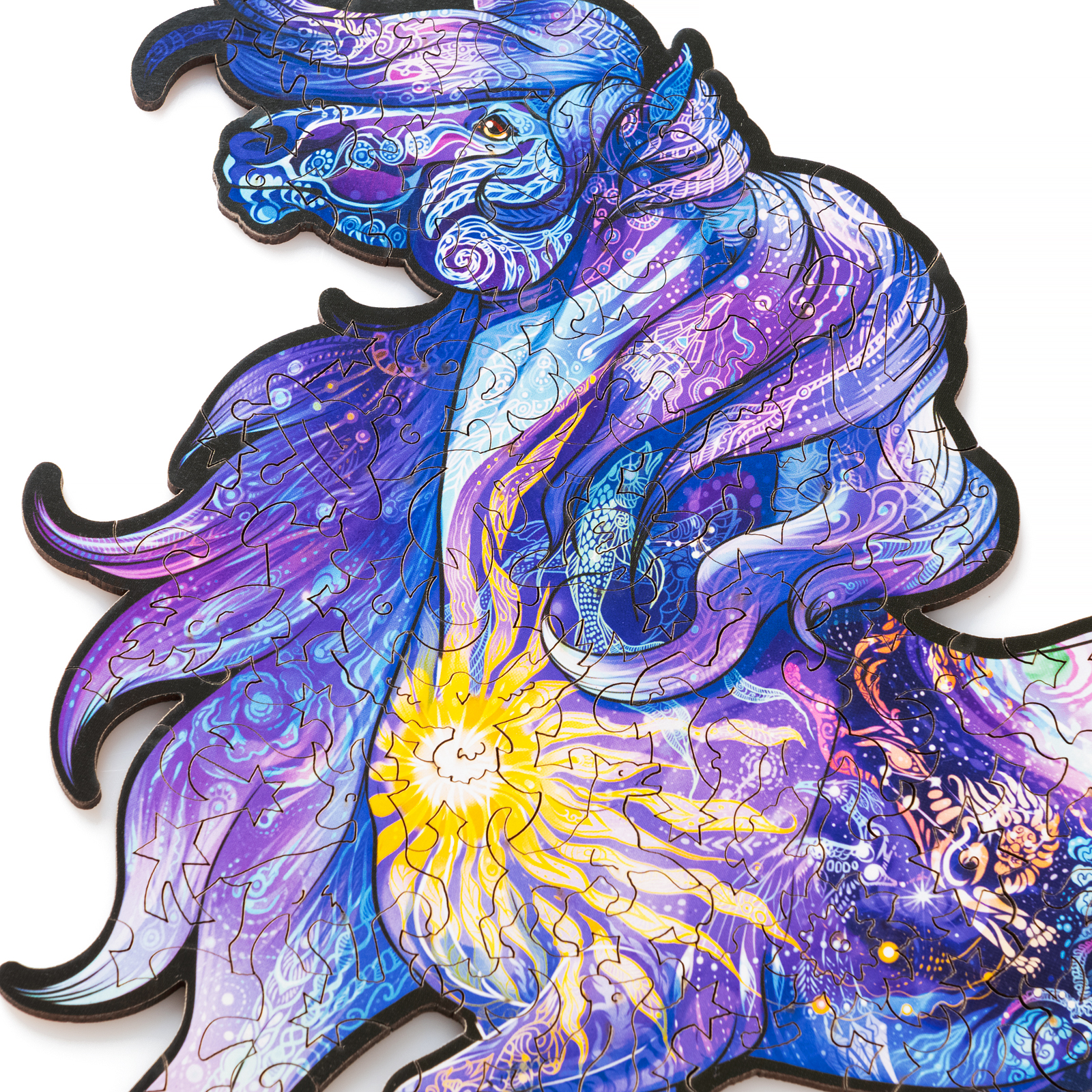 Деревянный пазл Космический Единорог L