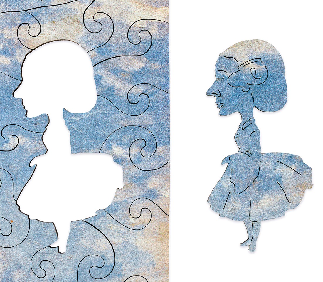 Деревянный пазл Клод Моне. Дама с зонтиком