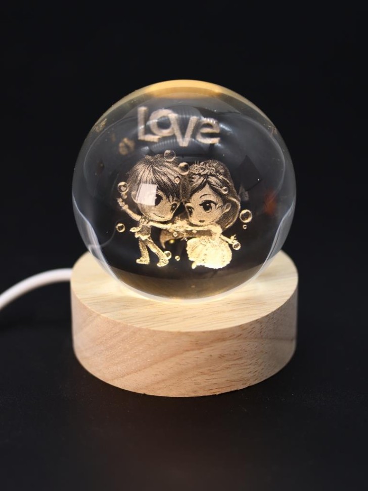 Ночник 3D Love (6 см)