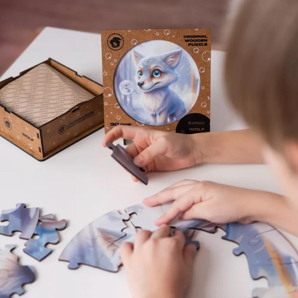 Деревянный пазл Bubblezz Волчонок, 30 дет.