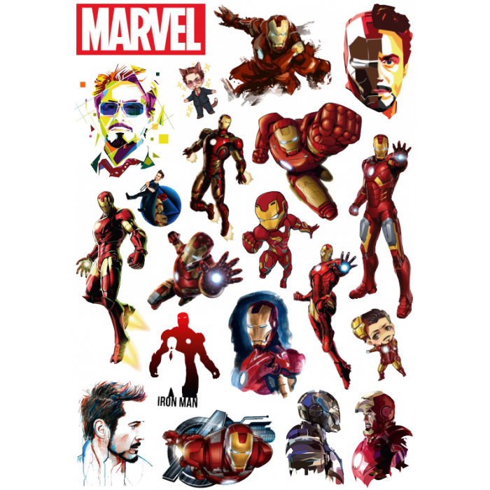 Стикерпак Железный Человек (Iron Man)