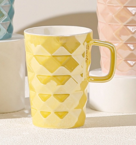 Кружка керамическая Simple Geometry (yellow)