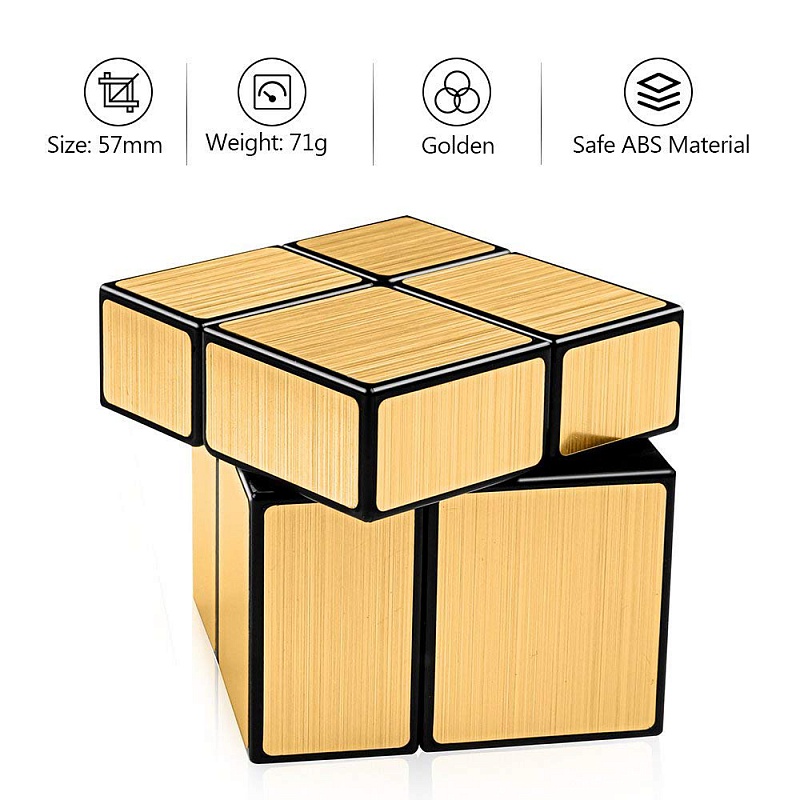 Зеркальный Кубик 2х2 Золото