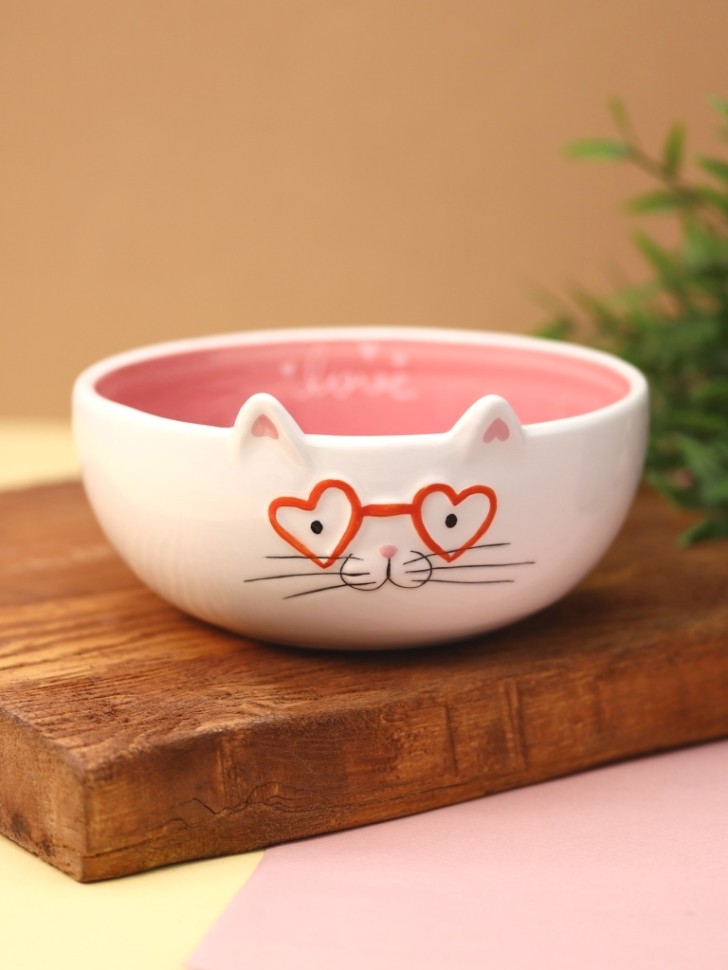 Тарелка керамическая Happy cat