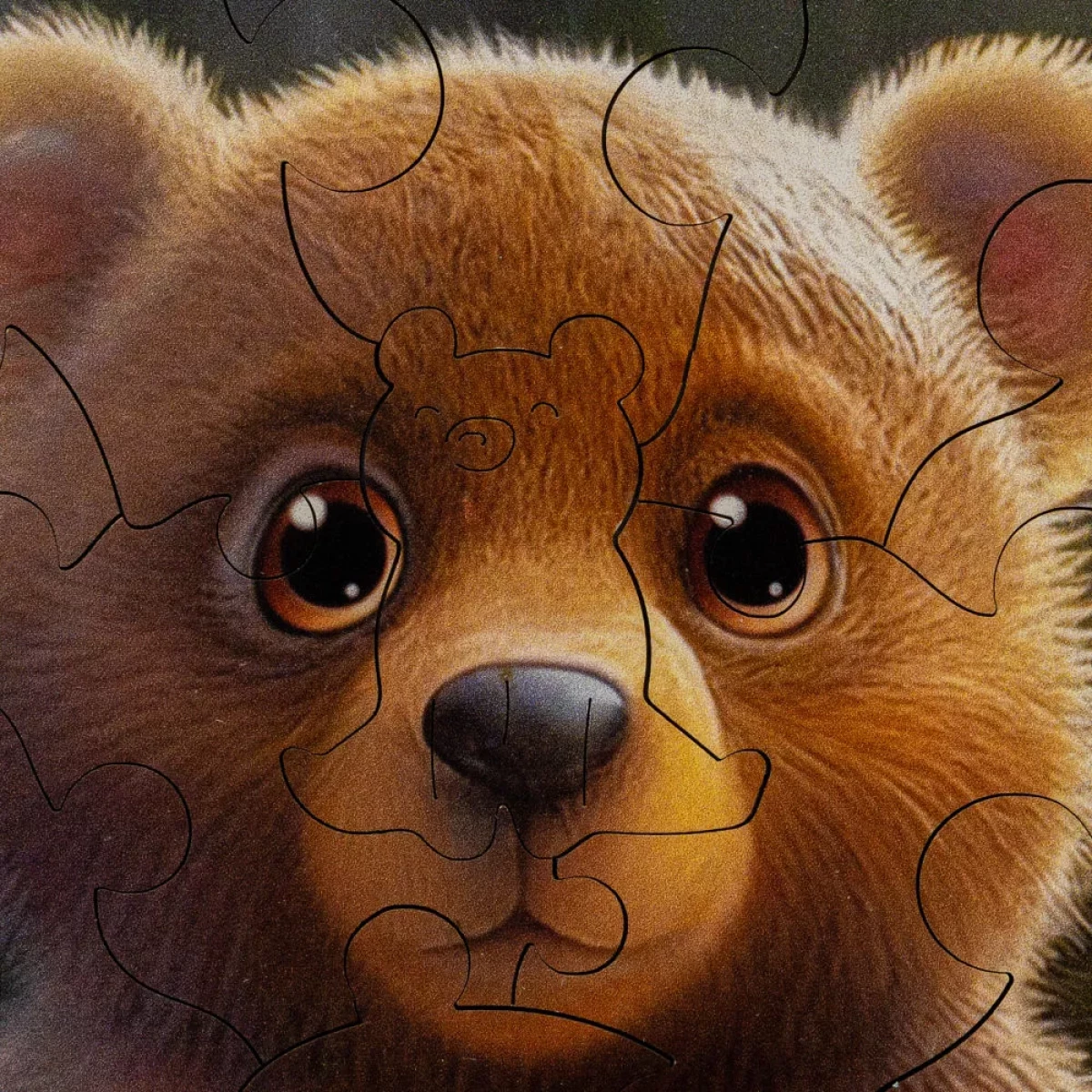 Деревянный пазл Bubblezz Медвежонок, 30 дет.