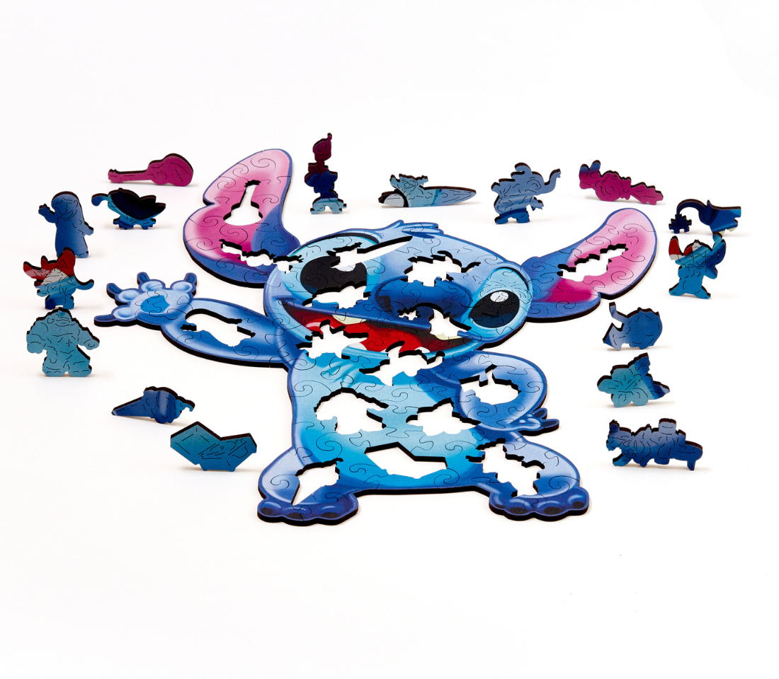 Деревянный пазл Стич