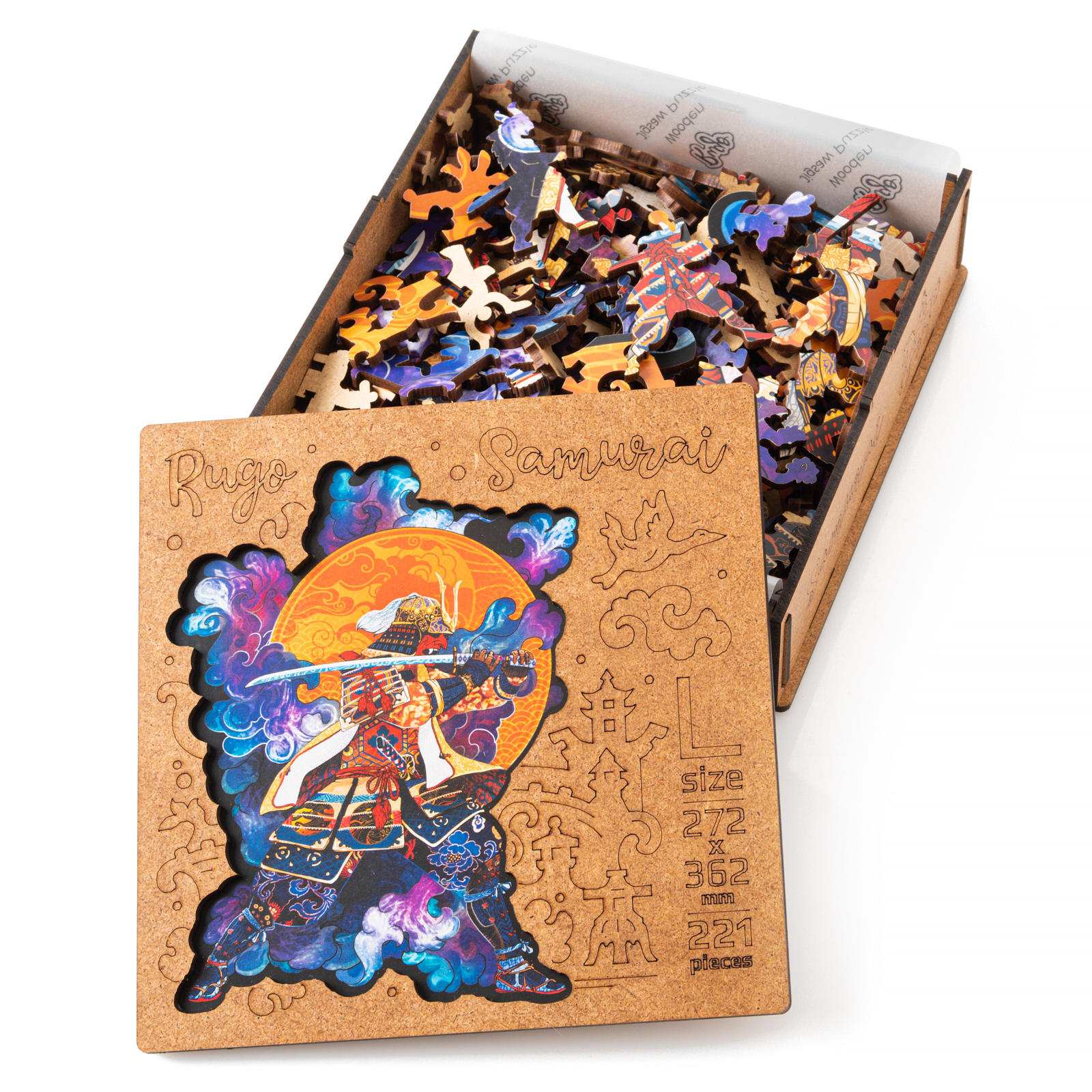 Деревянный пазл Самурай L