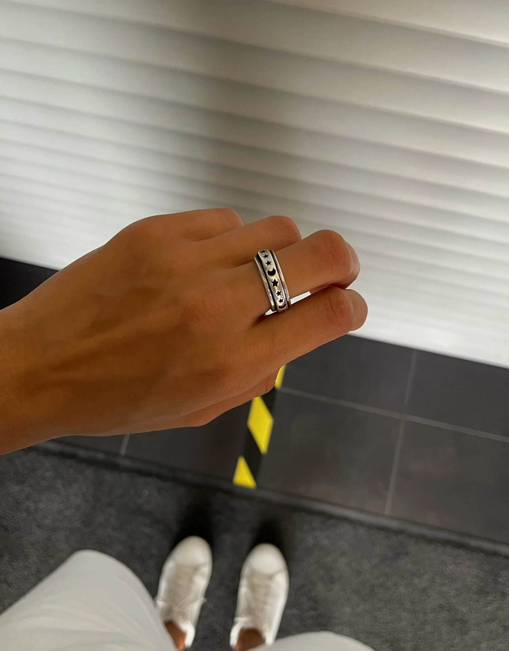 Кольцо Minimal Ночное небо (серебро)