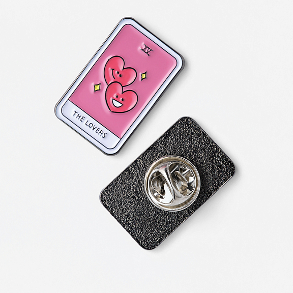 Значок эмалированный Таро Любовники