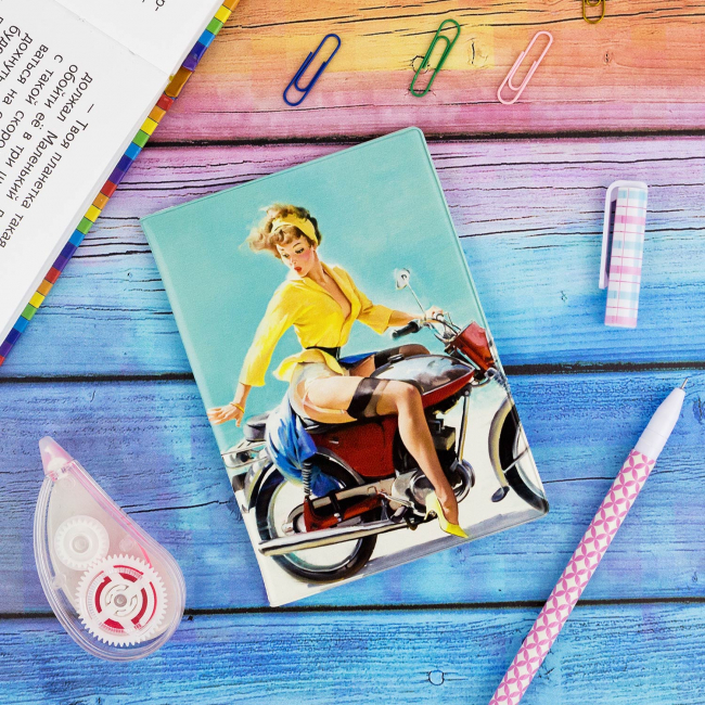 Обложка на автодокументы Пинап-мото