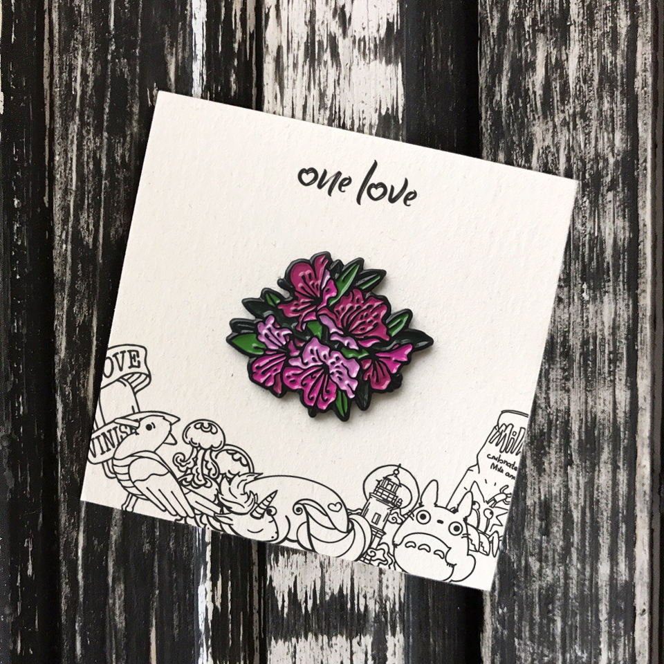 Значок-пин Багульник