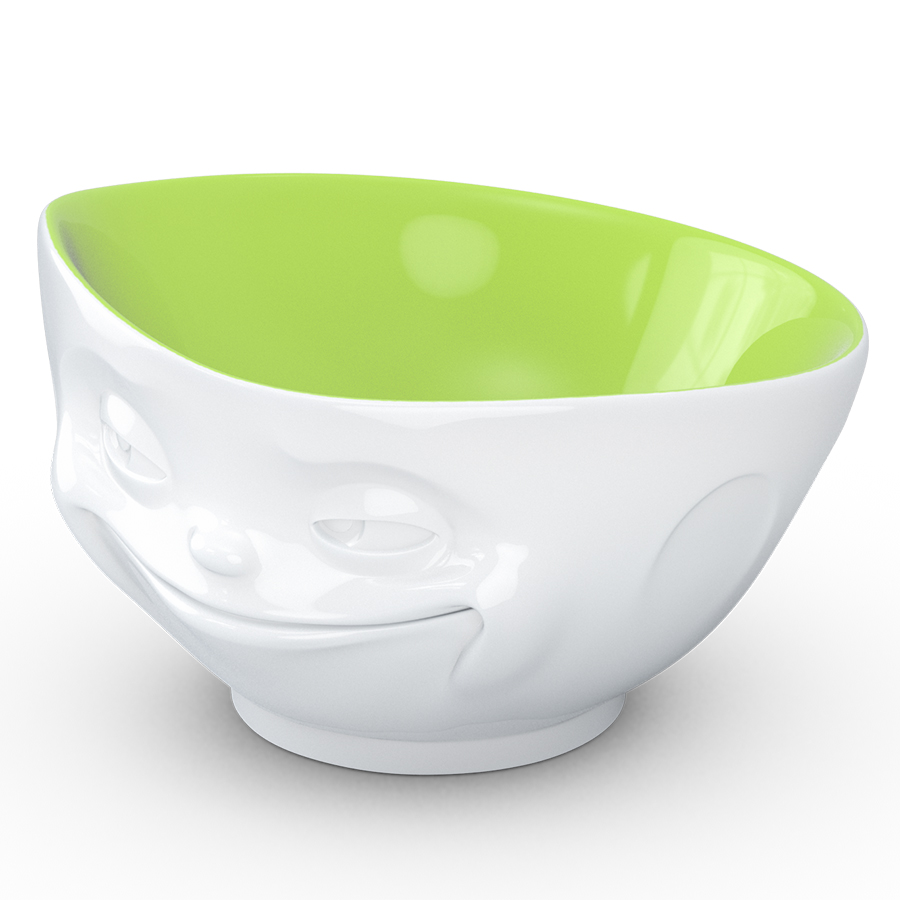 Чаша Tassen Grinning (белая-фисташковая) 500 мл