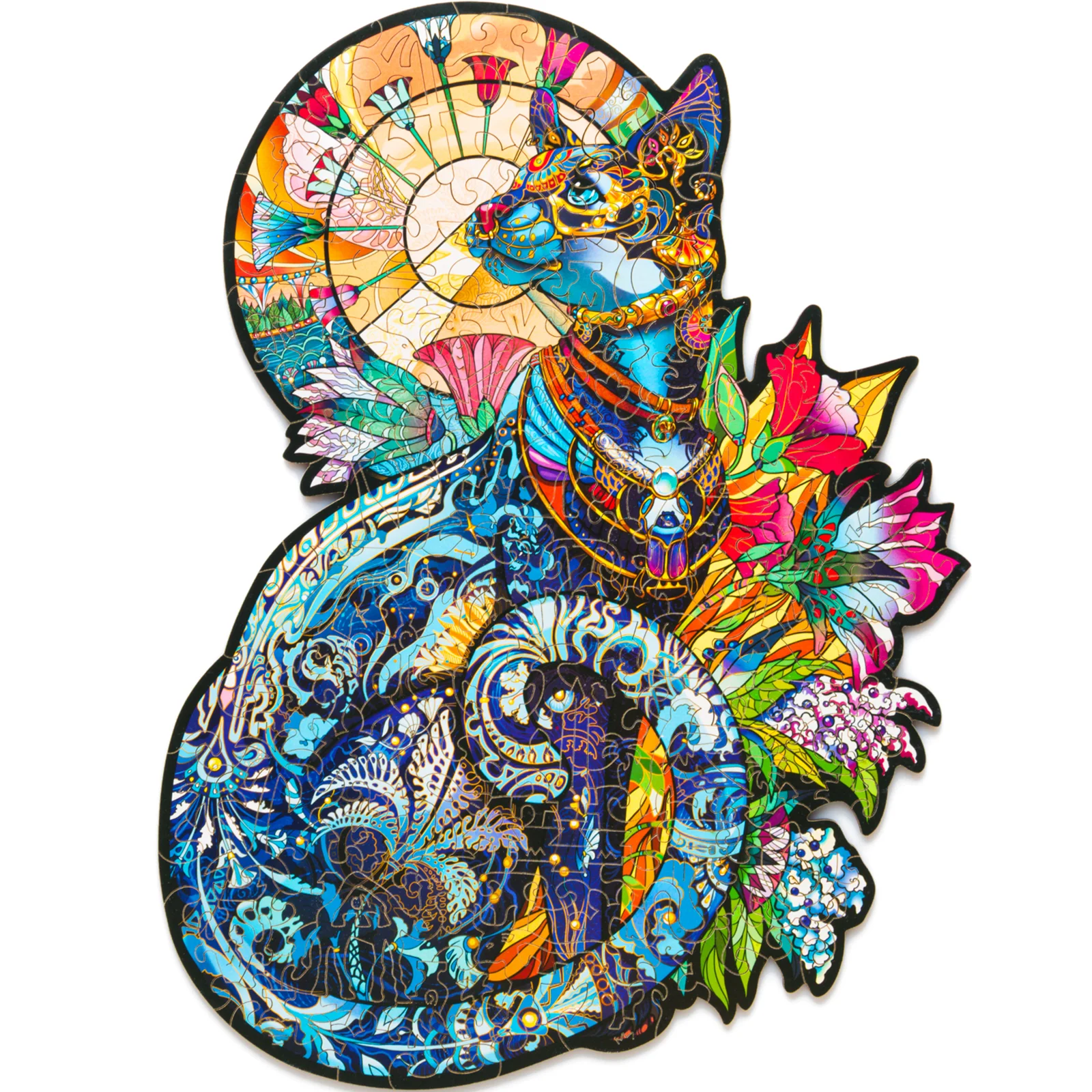 Деревянный пазл Египетская Кошка S