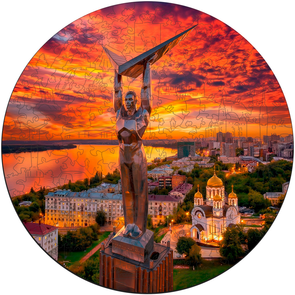 Деревянный пазл Площадь Славы