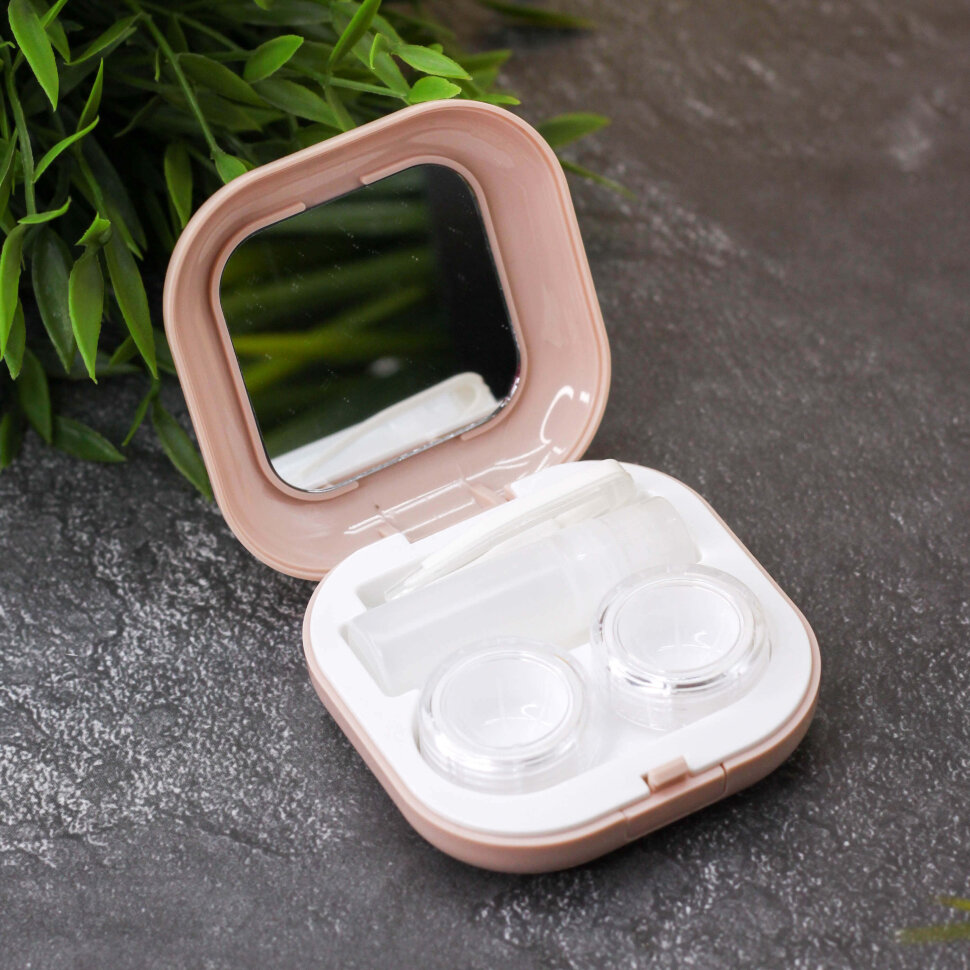 Контейнер для линз Smooth (pink)