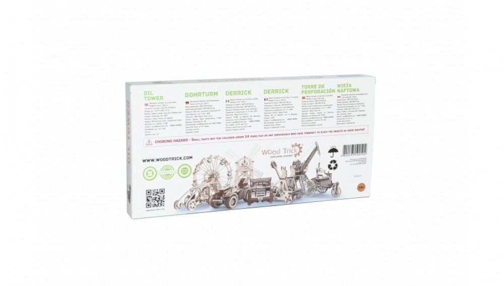 Механический 3D-пазл из дерева Wood Trick Нефтяная Вышка