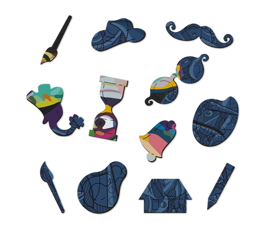 Деревянный пазл Поп-Арт Дали