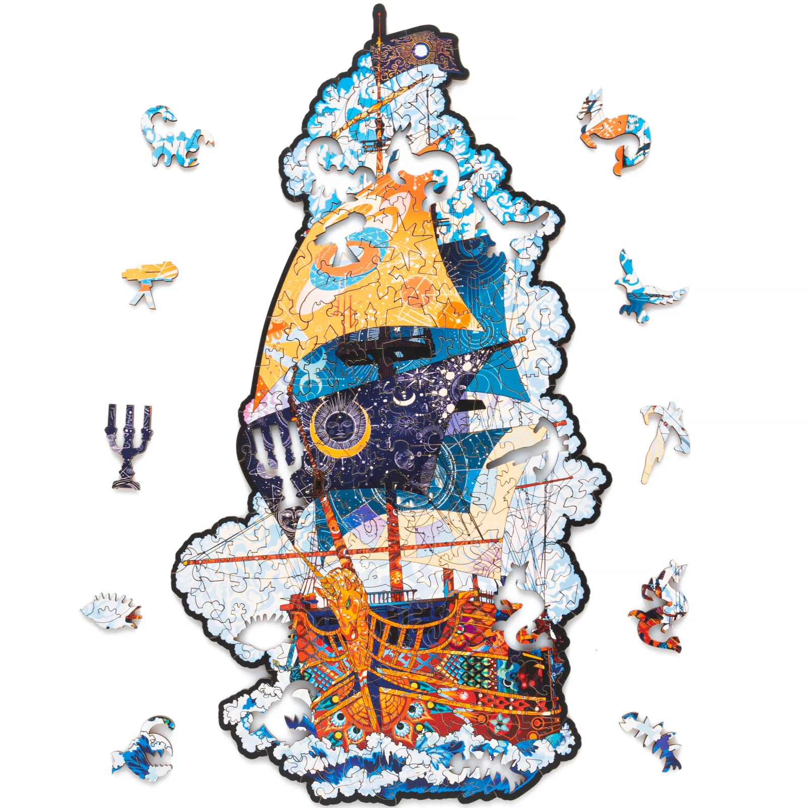 Деревянный пазл Корабль XL