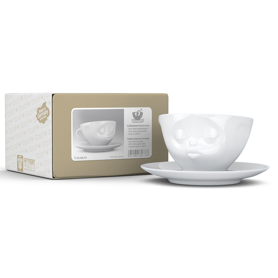 Чайная пара Tassen Kissing, 200 мл, белая