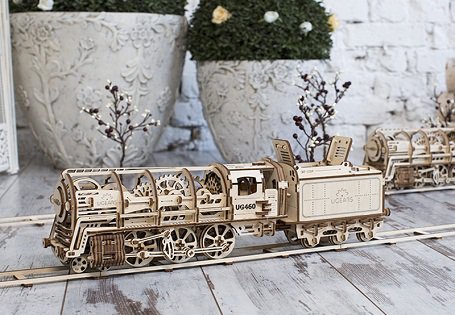 3D-пазл UGears Локомотив с тендером
