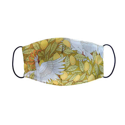 Маска многоразовая Попугаи в лимонах