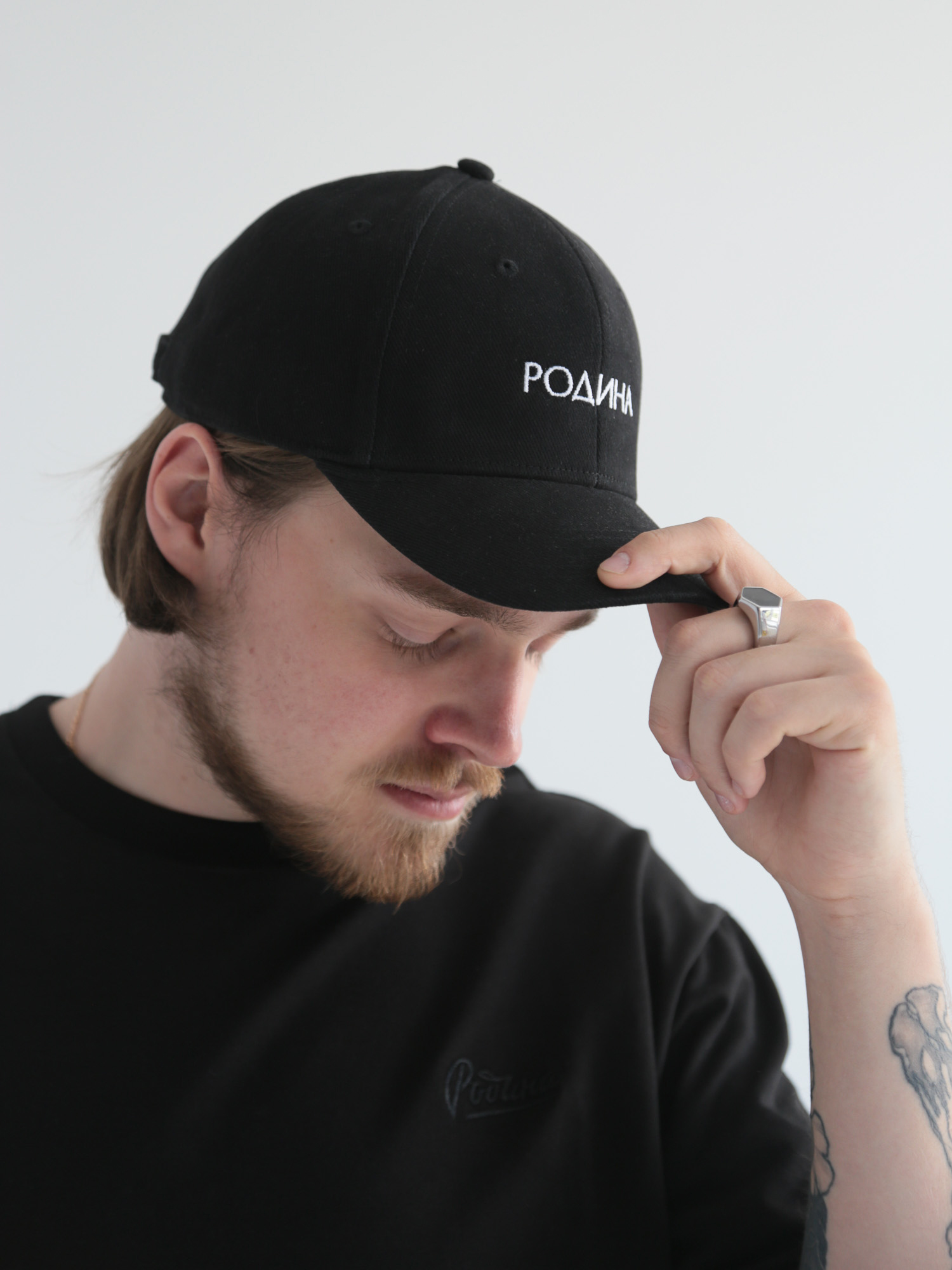 Кепка Родина Premium new logo (Черный)