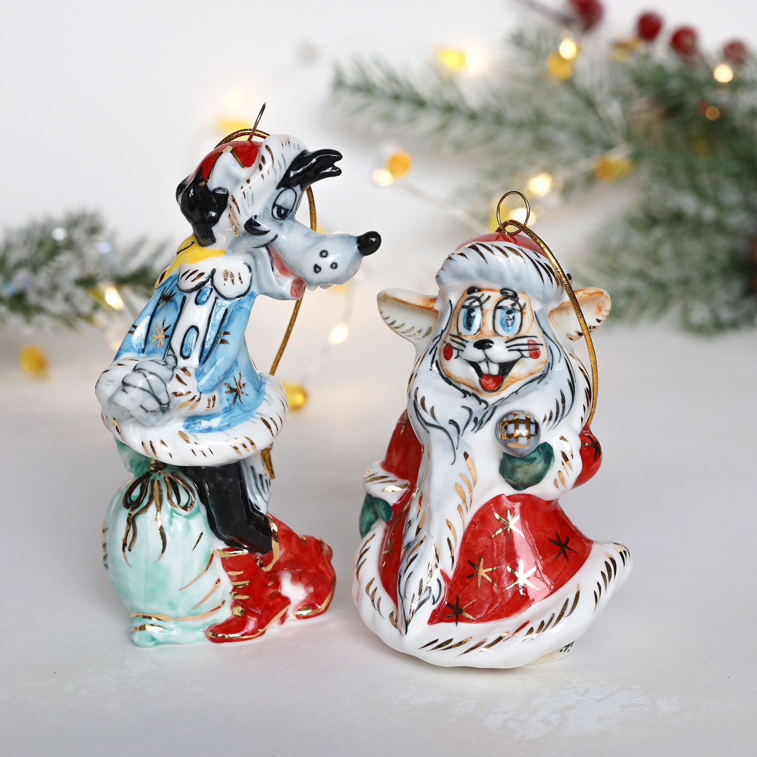 Елочная игрушка Ну, погоди волк 2