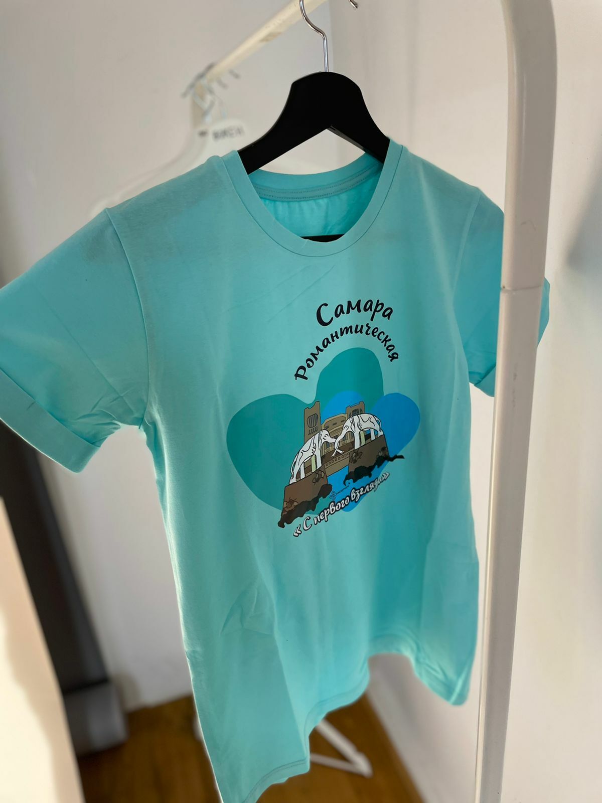 Футболка Самара Романтическая (тиффани)